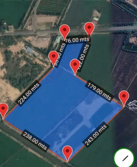 Bán 5,6ha Full Skc Mặt Tiền Qln2 Giá 75 Tỉ Vị Trí : Xã Long Thạnh ,thủ Thừa Long An