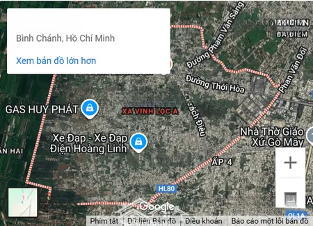 Cần Bán Gấp Lô đất 1.000m2 (20x50m), 750m² Thổ Cư Vĩnh Lộc A, Bình Chánh, Hcm. Thu Nhập 110tr/tháng
