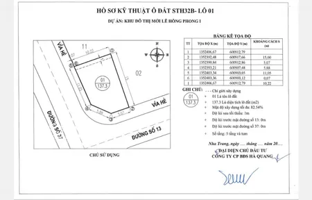 Cần Bán Lô Góc 3 Mặt Thoáng Dưới Chân Chung Cư Sh7 Khu đô Thị Hà Quang Quy Hoạch Xây 5,5 Tầng
