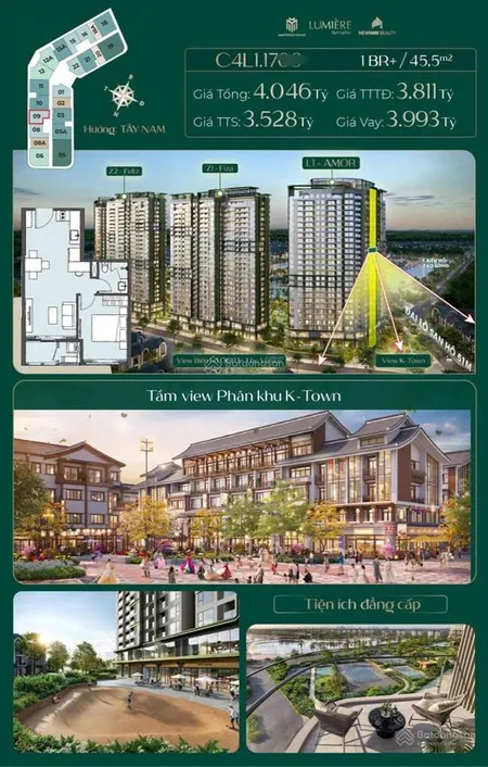 Bán cc vinhomes ocean park 2, long hưng, văn giang, hưng yên, giá tốt 3,582 tỷ, 45,5m2