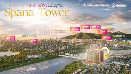 Căn hộ spana sun group ngay cầu hoà xuân đà nẵng, bùng nổ booking sớm, chiết khấu 5%