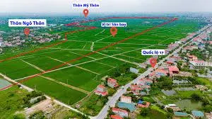 Bán lô góc 3 mặt tiền mặt quốc lộ 17 nhìn cổng sau sân bay gia bình