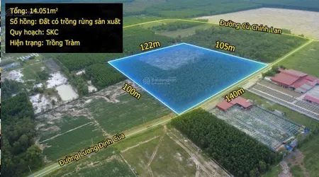 1,4ha có 140m mặt tiền đường kcn tân bình, gần cao tốc, quốc lộ, thích hợp xây dựng kho, nhà máy
