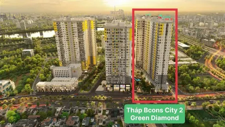 Bcons city 2 tháp green diamond đầu tư thông minh với giá chỉ từ 46tr/m2cơ hội rinh ngay mazda 6