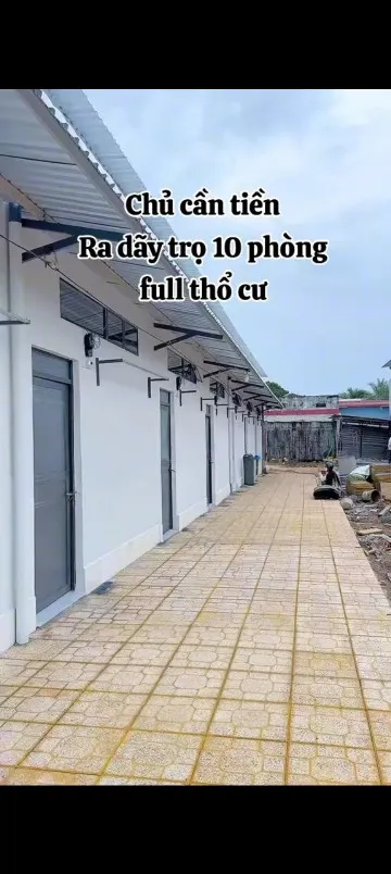 KẸT TIỀN CẦN BÁN : Dãy trọ 10 phòng nằm ngay vị trí vàng giá chỉ 1.59 tỷ. Sổ sẵn, full thổ cư