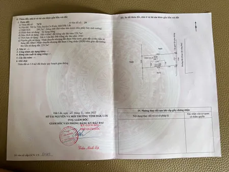 Bán đất 283.7m² ngang 10m giá 520 triệu Xã Ea Ktur