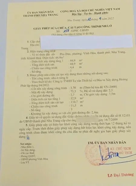 Bán nhà 3 tầng gần đường Mai Xuân Thưởng, phường Bắc Nha Trang . Giá 3,6 tỉ
