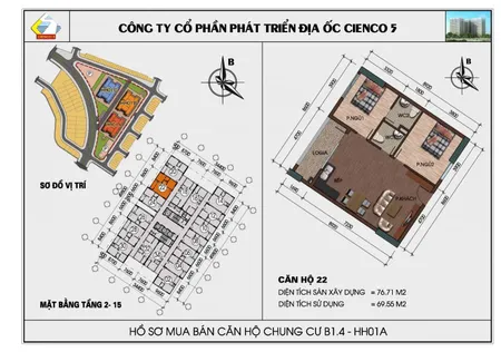 Bán căn hộ 77m² chỉ 38 triệu/m² – tầng 3, chung cư Thanh Hà, Khu B1.4