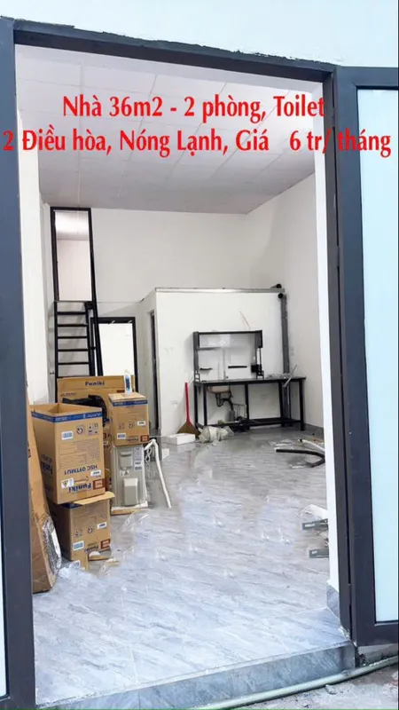 Cho thuê nhà 1 tầng 1 gác xép mới đẹp ngõ 207 Bùi Xương Trạch, 35 m2 x 2 ngủ 6 triệu