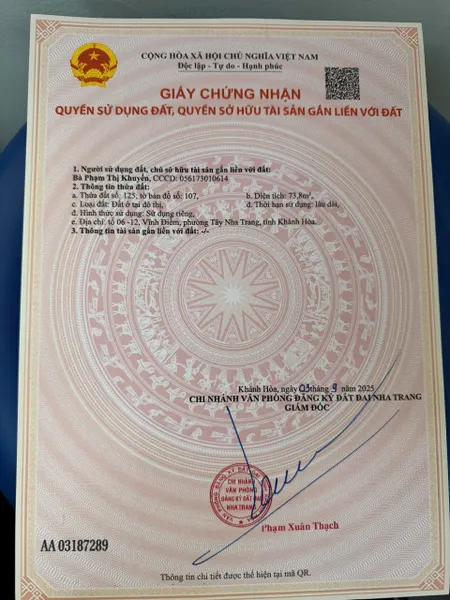 Bán đất tặng nhà cũ cấp 4 khu Vĩnh Điềm Phường Tây Nha Trang. Đi ngõ Kim Bồng hoặc HL45
