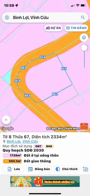 CẦN BÁN ĐẤT 2 MẶT TIỀN PHÂN LÔ PHƯỜNG TÂN TRIỀU, ĐỒNG NAI
