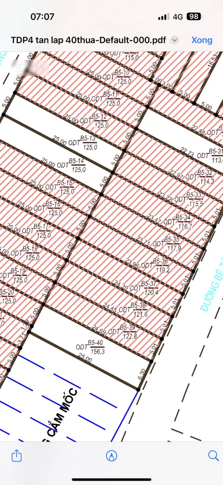 Bán đất 121.6m² giá 3.85 tỷ Phường Tân Lập