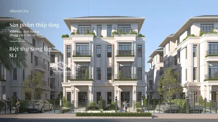 Biệt Thự Song Lập 200m² Alluvia City 4 Tầng Sang Trọng, Vị Trí Ven Sông Hồng đẳng Cấp Khoáng Nóng