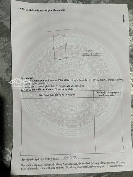 Chính Chủ Cần Bán đất Tại Xóm 2, Chương Dương, Thường Tín, Hà Nội (cũ) Diện Tích 60m2