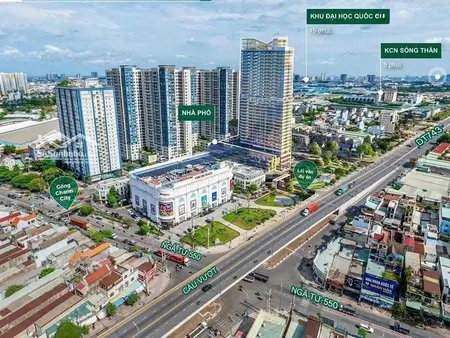1 Căn Shophouse Duy Nhất Kinh Doanh, Giá Cđt 109m2, 8 Tỷ 6, Trực Diện Nhà Phố Vincom, Dĩ An