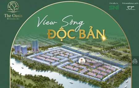Mở Bán Biệt Thự The Oasis Riverside, Thới Hòa, Bến Cát - Vị Trí độc Bản 2 Mặt Tiền Sông
