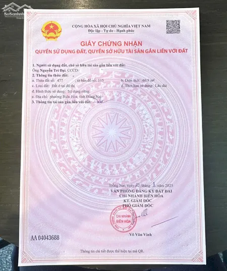 DỰ ÁN MỚI RA MẮT – 9 LÔ ĐẤT P. BIÊN HOÀ (Bửu Hoà Cũ). Giá Đầu Tư