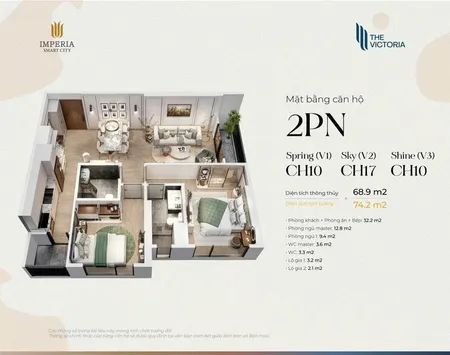 Bán Căn 2pn Góc View Công Viên Tòa Victoria 2 Hầm - Vin Smart Tầng Trung đẹp