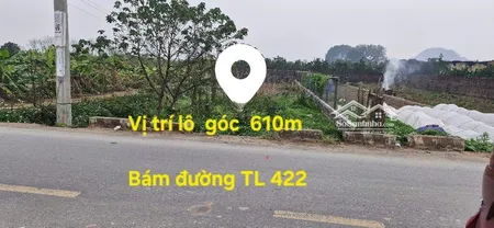 Lô Góc Duy Nhất Bám đường Tỉnh Lộ 422. Giá Chưa Tới 4xtr/m