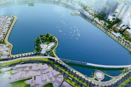 Nhà Vip Mặt Hồ Hoàng Cầu - 100m2 - 9 Tầng - Mt 6,5m - Vỉa Hè - 2 Mặt Thoáng