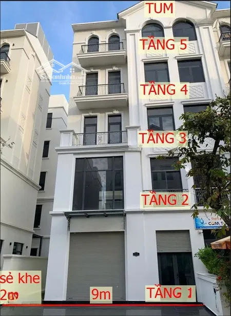 độc Quyền - Bán Nhanh Nhà Phố 6 Tầng - Sẻ Khe Ngang 9m - Liền Kế Vinschool & Cv 36ha -manhattan Vgp