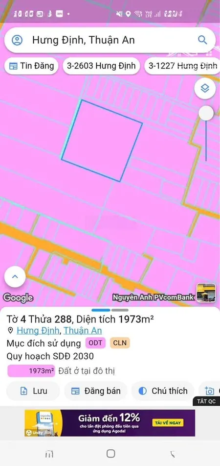 Bán đất Tại Hưng định 22, 15,5 Tỷ, 1973 M2, Giá Tốt