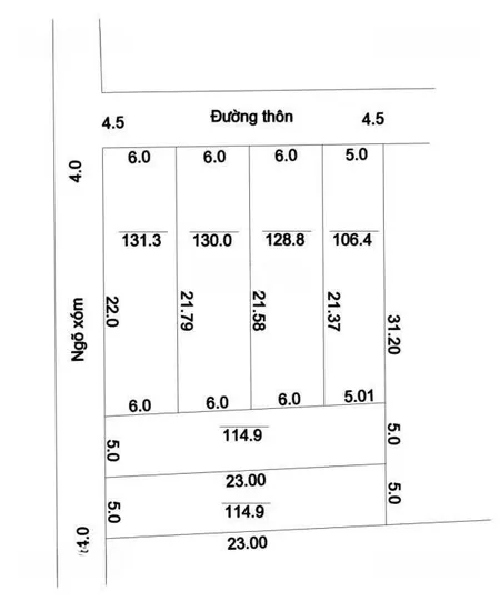 Bán Mảnh đất 704m2 Lô Góc Xã Hoàng Văn Thụ-trần Phú Có 200m2 Thổ Cư Lên Full Thổ Cư Phân Lô Cực đep