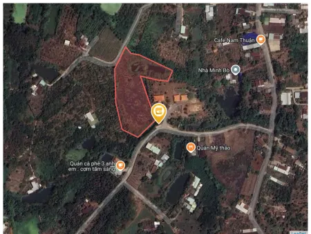 Bán đất 6376.9m² ngang 42m giá 6 tỷ Xã Sông Ray