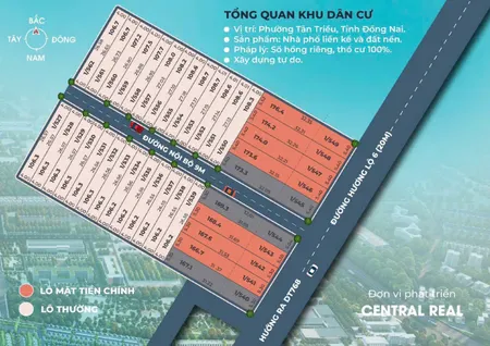 Mở bán 35 lô đất - mặt tiền Hương Lộ 6