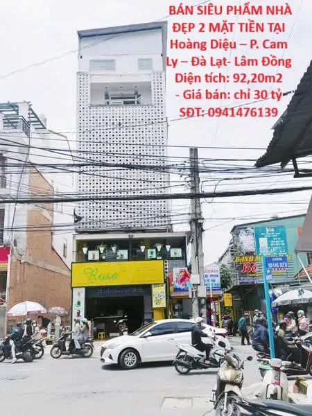 HOT HOT - BÁN  SIÊU PHẨM NHÀ ĐẸP 2 MẶT TIỀN TẠI Hoàng Diệu – P. Cam Ly – Đà Lạt- Lâm Đồng