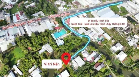Nền 207m2 cln gần lộ 40m vị trí đẹp view bờ kè bán gấp giá rẻ