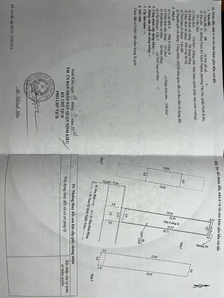 Bán nhà trệt 2 lầu hoàn công, mặt tiền đường Nam Kỳ Khởi Nghĩa, P. Ninh Kiều, TP. Cần Thơ.
