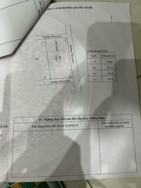 Bán đất 380.9m² giá 6.5 tỷ Phường Tân An