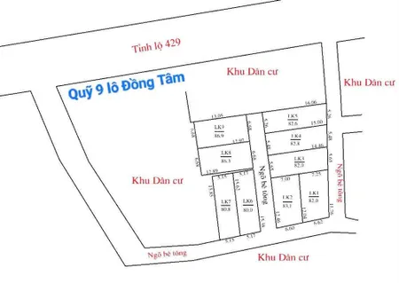 Đồng tâm mỹ đức82m2 ô tô tránh ngay tỉnh lộ 429chỉ 1.86 tỷ