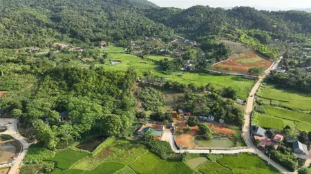 Lô đất thôn dy, minh quang view đỉnh ba vì, gần tl415, đất cao thoáng, thế đẹp