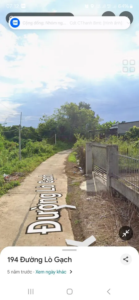 Bán đất 1224.2m² ngang 5m giá 1.95 tỷ Xã Hòa Phú