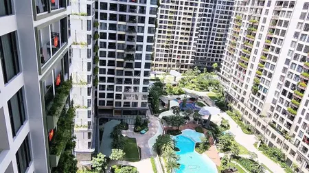 Tháp c tầng trung view trực diện hồ bơi ,căn 2pn giá 4,53 tỷ all in tại lumiere boulevard