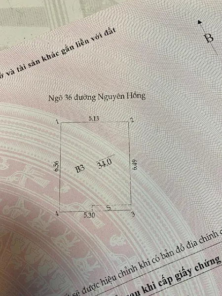 Bán nhà 33.6m² giá 16.8 tỷ Phường Láng