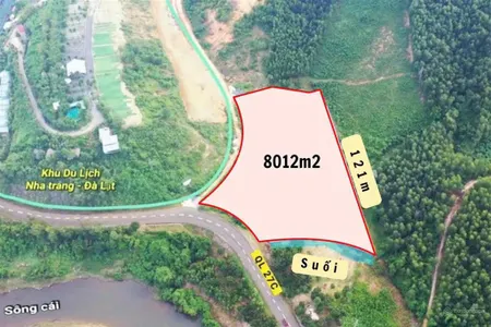 Bán đất qh thổ cư 2 mặt tiền quốc lộ 27c xã cầu bà, h,khánh vĩnh