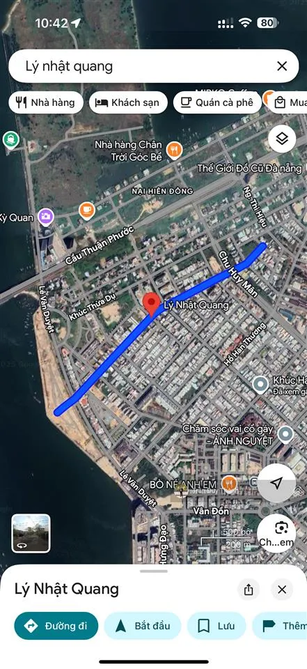 Bán đất 2 mặt tiền đẹp đối diện công viên đường lý nhật quang