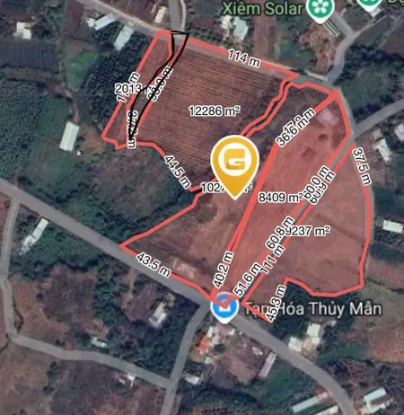 Bán đất 40026.5m² ngang 232m giá 60 tỷ Xã Ngãi Giao