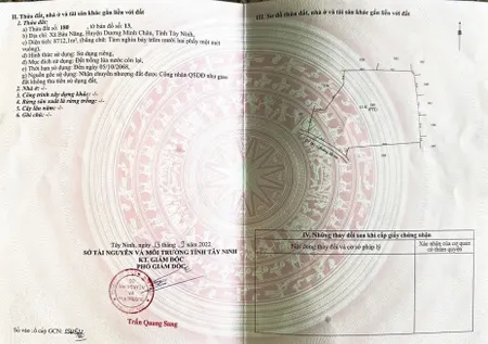 ĐẤT ĐẸP - GIÁ TỐT - SIÊU PHẨM ĐẤT TÂY NINH – QUỸ ĐẤT LỚN Hiếm Có