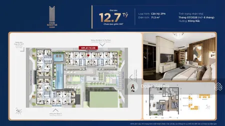Bán căn hộ 2pn 2wc tại the grand manhattan, cô giang, quận 1, 12,7 tỷ, 71,3 m2