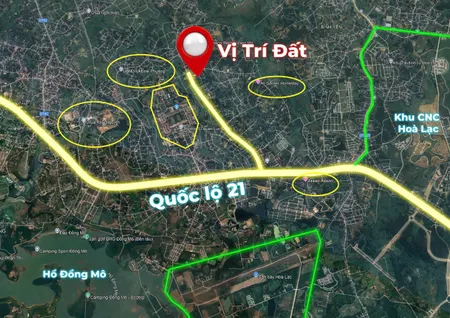 Bán đất 100m² ngang 7mm giá 2.7 tỷ Xã Đoài Phương