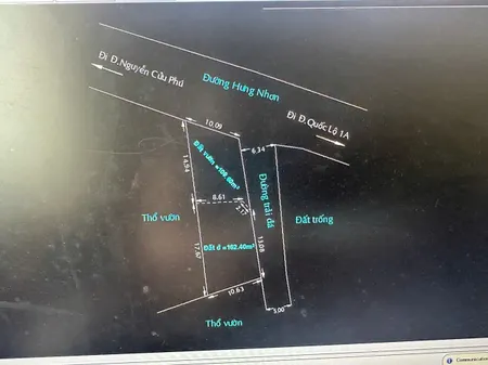 Bán 10x30m có 162m2 thổ cư, mặt tiền Hưng Nhơn, Tân Kiên, Bình Chánh