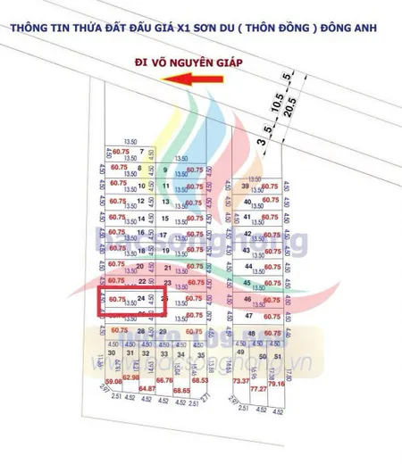 60m X1 Sơn Du - Nguyên Khê - Đông Anh LH: 0969497451