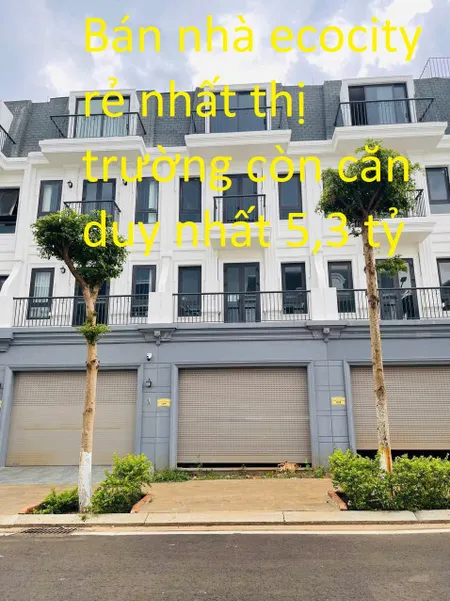 BÁN NHÀ PHỐ – EC0CITY BUÔN MA THUỘT – GIÁ CHỈ 5,3 TỶ