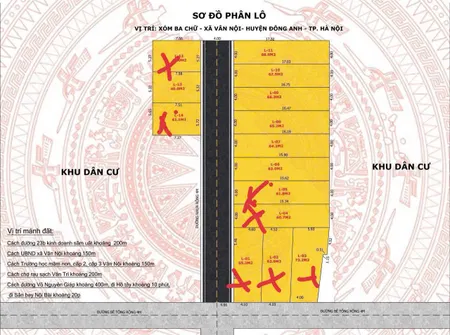 Bán khu phân lô Ba Chữ Vân Nội giá chỉ từ 3,7 tỷ