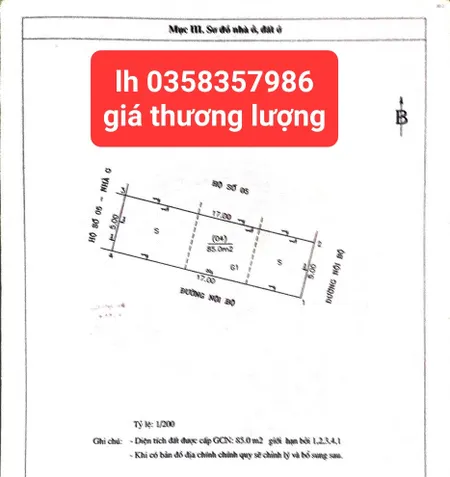 Bán đất 85m² ngang 5m giá 2.9 tỷ Xã Sóc Sơn