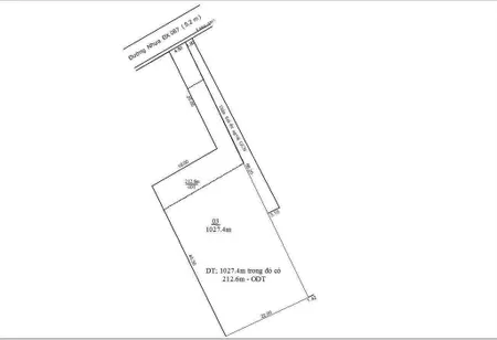 Bán lô đất hơn 1000m2 có sẵn cái xưởng mặt tiền dx087 phường hiệp an đường nhựa 6m thông